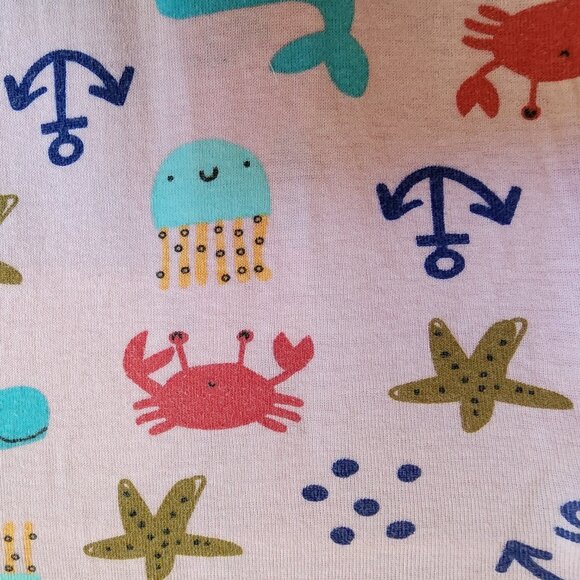 Gerber Girls Beach Theme Snug Fit Cotton Footed Sleeper Pajamas Size 3 Months - Picture 4 of 5